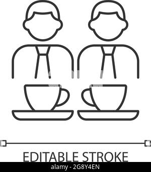 Common breaks linear icon Stock Vector