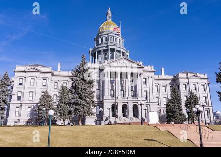 Colorado State Capitol Building in Denver, Colorado Stock Photo