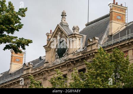 The Lycée Voltaire is a secondary school in Paris, France, established in 1890. Stock Photo