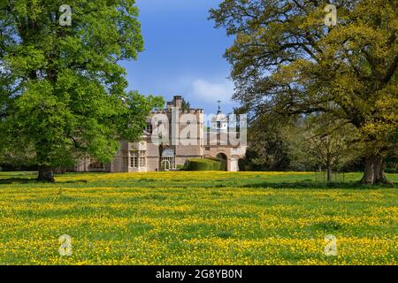 meadows outside  Rousham House,Oxfordshire,England Stock Photo