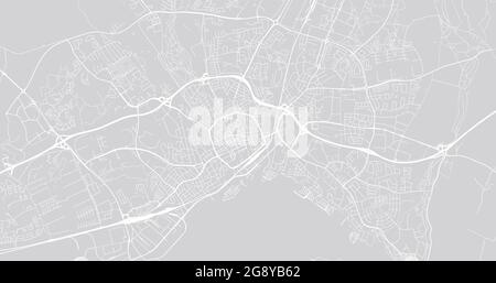 Urban vector city map of Vasteras, Sweden, Europe Stock Vector