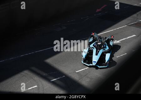 London, UK. 23rd July, 2021. 10 Bird Sam (gbr), Jaguar Racing, Jaguar I-Type 5, action during the 2021 London ePrix, 7th meeting of the 2020-21 Formula E World Championship, on the ExCel London from July 24 to 25, in London, United Kingdom - Photo Xavi Bonilla/DPPI Credit: Independent Photo Agency/Alamy Live News Stock Photo