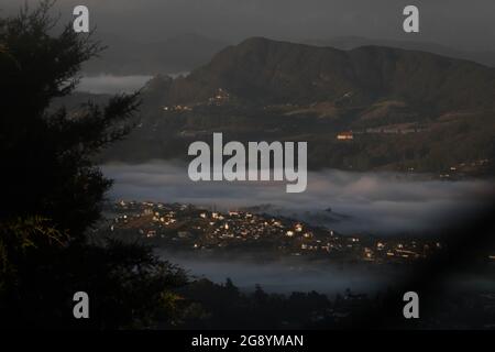 Dawn at Nuwara Eliya Sri Lanka Stock Photo