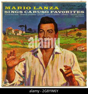 Mario Lanza sings Caruso Favorites Vintage Vinyl Record Cover