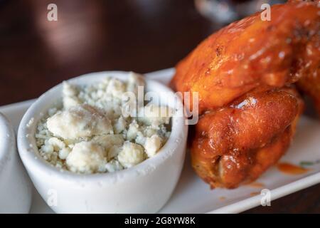 USA. 03rd July, 2021. Buffalo chicken wings at the Coop restaurant, Lafayette, California, July 3, (Photo by Smith USA) Credit: Sipa USA/Alamy Live News Stock Photo - Alamy