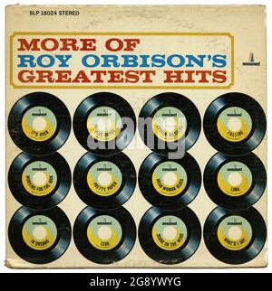 More of Roy Orbison's Greatest Hits -  Vintage Vinyl Record Cover Stock Photo