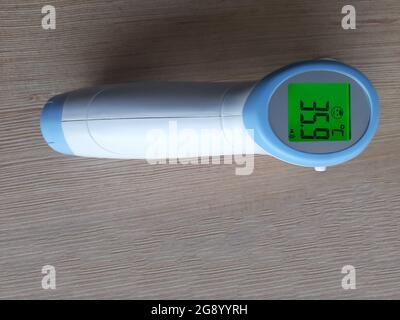 Thermometer Gauge. Body Temperature measuring tool. Medical equipment. Stock Photo
