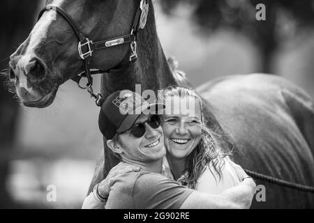 Gwendolen Fer during the cross country CCI4-S at Jardy Eventing Show 2021 on July 17, 2021 in Marne la Coquette, France - Photo Christophe Bricot / DPPI Stock Photo