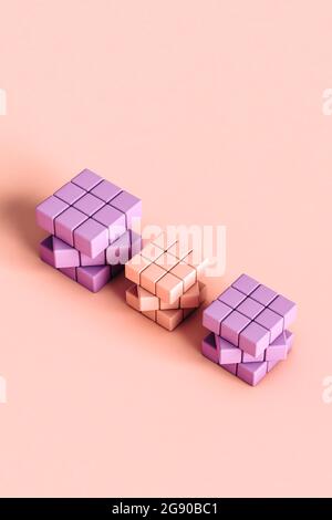 Pink cube wallpaper hi-res stock photography and images - Page 2 - Alamy
