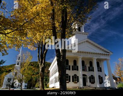 Windham County Courthouse in Newfane, Vermont Stock Photo