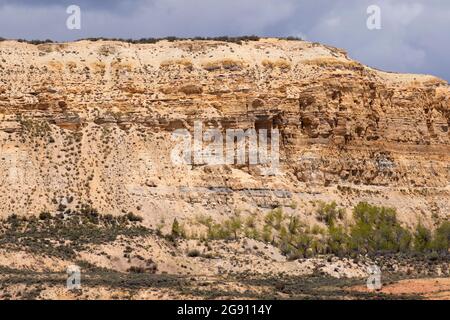 Fossil Butte, Fossil Butte National Monument, Wyoming Stock Photo