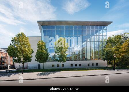 The New Building of Malmo City Library called The Calendar of light and designed by the architect Henning Larsen - Malmo, Sweden Stock Photo