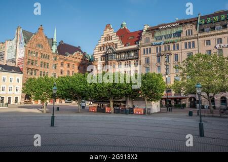 Stortorget Square - Malmo, Sweden Stock Photo