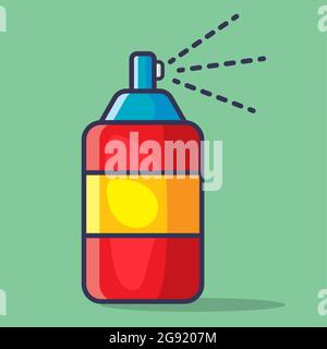 spray paint isolated vector illustration in flat style Stock Vector