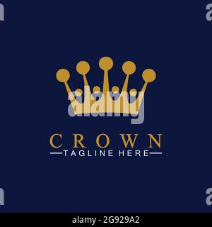 Crown Logo Template vector illustration Stock Vector