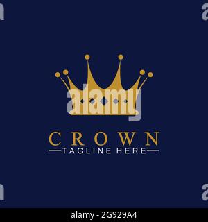 Crown Logo Template vector illustration Stock Vector