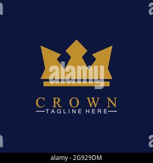 Crown Logo Template vector illustration Stock Vector