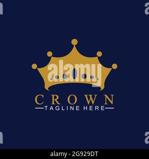 Crown Logo Template vector illustration Stock Vector