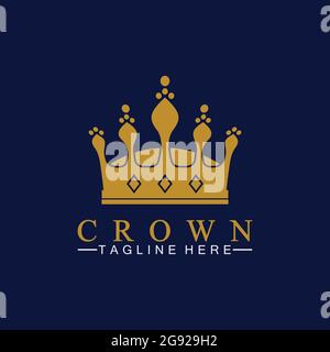 Crown Logo Template vector illustration Stock Vector