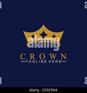 Crown Logo Template vector illustration Stock Vector