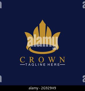 Crown Logo Template vector illustration Stock Vector