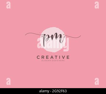 Minimal Business logo for Alphabet PM - Initial Letter P and M Logo -  Monogram Vector Logo Template for Business Name Initials Stock Vector Image  & Art - Alamy