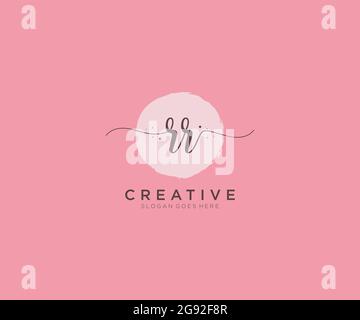 RR initial wedding monogram logo design ideas Stock Vector Image & Art ...