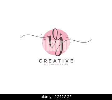 VJ initial wedding monogram logo design Stock Vector Image & Art - Alamy