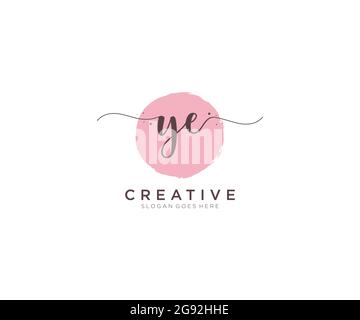 LY Feminine logo beauty monogram and elegant logo design