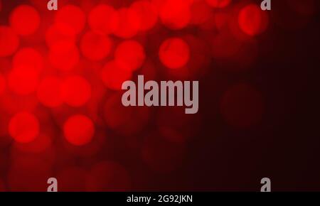 Abstract red bokeh blur light with blank space background vector illustration. Stock Vector