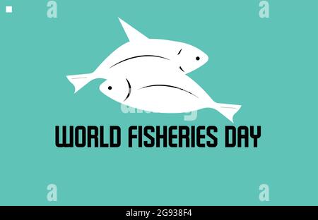 World Fisheries Day vector template Stock Vector