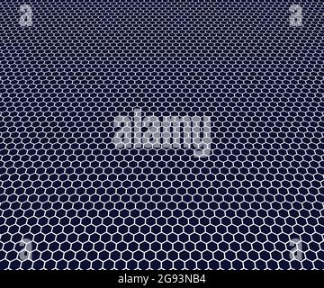 Abstract background of blue hexagons Stock Vector