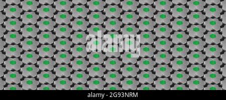 Abstract background of 3D metal hexagons Stock Vector