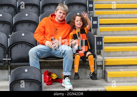 Hull, UK. 24th July, 2021. Fans return too the MKM Stadium tom watch Hull City v Mansfield Town pre-season friendly in, on 7/24/2021. (Photo by David Greaves/News Images/Sipa USA) Credit: Sipa USA/Alamy Live News Credit: Sipa USA/Alamy Live News Stock Photo