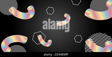 Vector abstract background with geometric shapes. Stock Vector