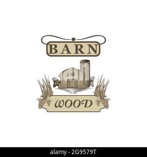 Farms house logo vector illustration template design Stock Vector