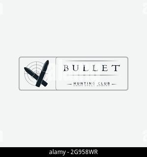 Bullet logo icon design template modern vector illustration Stock Vector