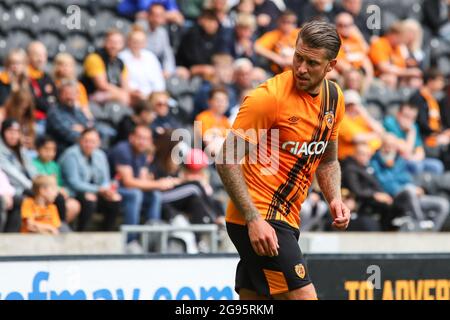George Moncur (18) of Hull City during the game in, on 7/24/2021. (Photo by David Greaves/News Images/Sipa USA) Credit: Sipa USA/Alamy Live News Stock Photo
