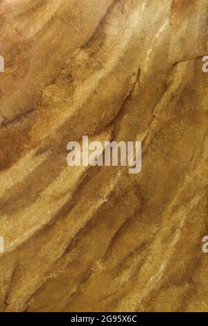 Brown artificial marble texture. Stone abstract background pattern, painted on the wall. Stock Photo
