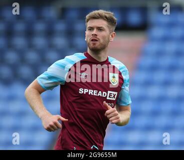 Oldham, England, 24th July 2021. Nathan Collins of Burnley during the Pre Season Friendly match at Boundary Park, Oldham. Picture credit should read: Simon Bellis / Sportimage Stock Photo