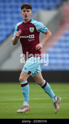 Oldham, England, 24th July 2021. Lewis Richardson of Burnley during the Pre Season Friendly match at Boundary Park, Oldham. Picture credit should read: Simon Bellis / Sportimage Stock Photo