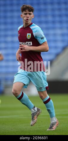 Oldham, England, 24th July 2021. Lewis Richardson of Burnley during the Pre Season Friendly match at Boundary Park, Oldham. Picture credit should read: Simon Bellis / Sportimage Stock Photo