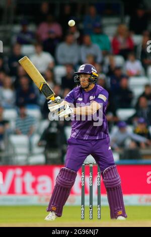 Tom Kohler Cadmore Batting For Yorkshire Vikings Stock Photo Alamy