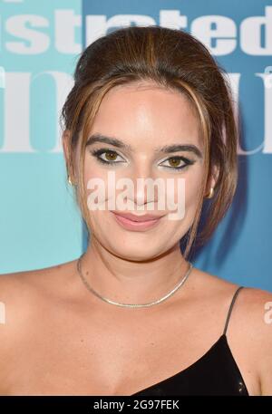Natalie Mariduena attends the Sports Illustrated Swimsuit 2022 issue