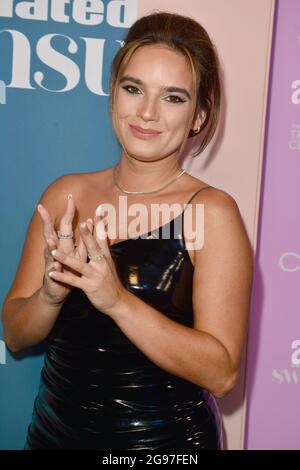 Natalie Mariduena attends the Sports Illustrated Swimsuit 2022 issue