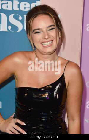 Natalie Mariduena attends the Sports Illustrated Swimsuit 2022 issue