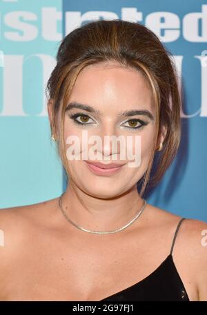 HOLLYWOOD, FLORIDA - JULY 23: Tanaye White attends the Sports Illustrated  Swimsuit celebration of the launch of the 2021 Issue at Seminole Hard Rock  Hotel & Casino on July 23, 2021 in