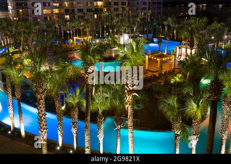 Destin West's Lazy River, Destin West Beach and Bay Resort, Fort Walton Beach, Florida, USA Stock Photo