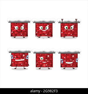 Cartoon character of chimney with smile expression. Vector illustration Stock Vector
