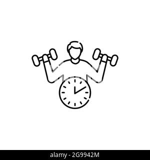 Computer addiction olor line icon. Computer-induced medical problem. Pictogram for web page, mobile app, promo. UI UX GUI design element. Editable str Stock Vector